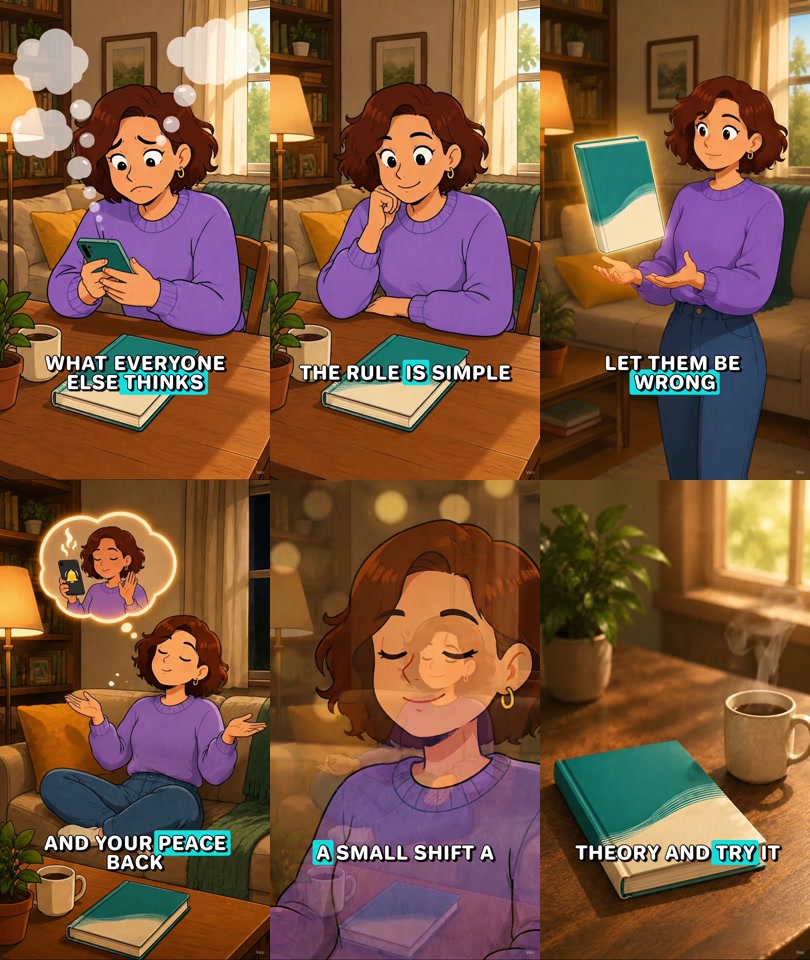 Six real frames from a 32-second AI affiliate video showing hook, explanation, product visual, relief and CTA
